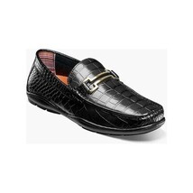 Stacy Adams Embrey Moc Toe Bit Slip-On Dress Shoes Black 25703-001 image 10