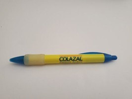 Colazal Pharmaceutical Drug Rep Pen Yellow Advertising Collectible Works - £14.01 GBP