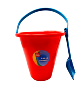Sand Bucket Shovel Pail Set Summer Beach Pool Basket Play Day Red - $2.70 CAD