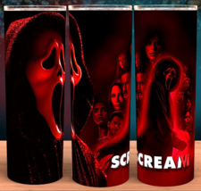 Scream Ghostface Halloween Red Cup Tumbler 20oz with lid and straw - £16.02 GBP