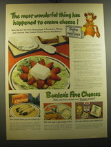 1950 Borden's Cream Cheese Ad - The most wonderful thing has happened - £13.88 GBP