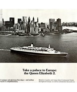 Cunard Queen Elizabeth 2 Cruise Ship 1979 Advertisement NYC World Trade ... - £31.23 GBP
