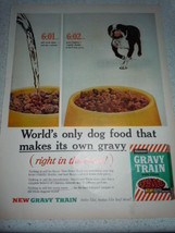 Vintage Gravy Train Dog Food Boston Terrier Print Magazine Advertisement 1960 - £7.98 GBP