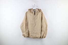 Vintage 70s Streetwear Mens 42 Distressed Blank Lined Hooded Windbreaker... - $831.34 MXN