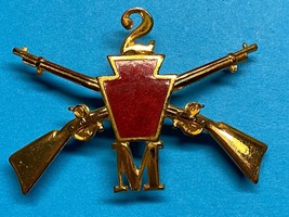 PENNSYLVANIA, NGP, M COMPANY, 2nd INFANTRY, 1st BRIGADE, CAP BADGE, ENLI... - $30.00