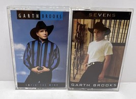 2 Garth Brooks Cassettes: Ropin&#39; the Wind &amp; Sevens  - £10.35 GBP