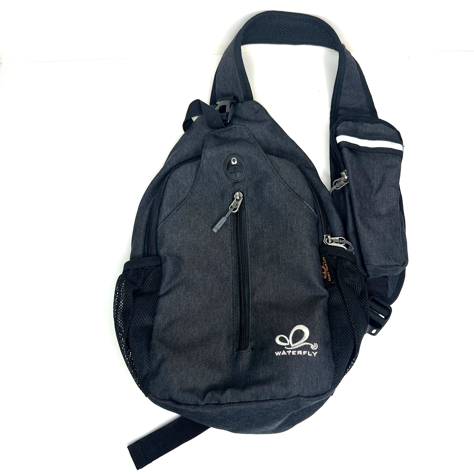 Crossbody Sling Bag Waterfly Black Foldable Zipper Travel Daypack Crossb... - $17.28