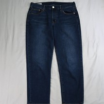 Gap 28 / 6 Girlfriend Mid Rise Dark Wash Stretch Denim Womens Jeans - $23.39