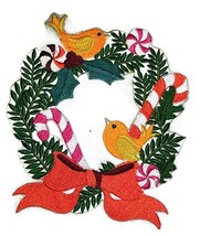 Custom Festival Christmas Wreath Embroidered Iron on/Sew Patch [5.53" *4.85"] [M - £13.33 GBP