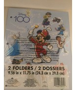 NEW Disney Mickey Mouse Disney 100 2 Pack 11x9 Pocket Folders - $13.48 CAD
