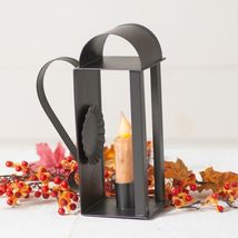 New Village Candle Holder in Smokey Black Tin image 2