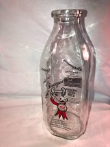 Glass Broguiere&#39;s Qt Milk Bottle California Operation Desert Storm $1 Deposit - £16.88 GBP