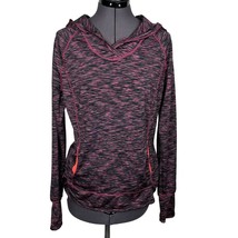 Tangerine Hooded Athletic Shirt Top Striped Sz. M - $369.07 MXN