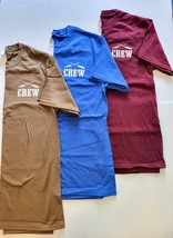 LOT 3 - Trader Joe&#39;s T-Shirt Sz Small Short Sleeve Brown Blue Maroon Shirts - £27.99 GBP