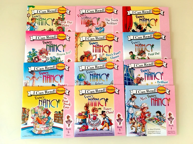 12 books/set I Can Read Phonics Books FANCY NANCY In English Language Book for - £15.07 GBP
