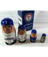 Vintage 2004 Texas Rangers Nesting Dolls Blaylock, Young, Teixeira, and ... - €16,49 EUR