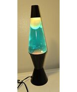 Vintage 90’s Aluminum Lava Lamp Black / Blue - $1,790.86 MXN
