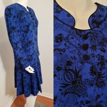 Vtg 70s Helga Dress Modest Mandarin Collar Long Sleeve Granny Core MoB S... - £86.56 GBP