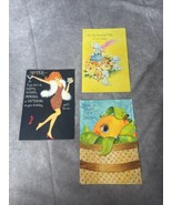 vintage sister &amp; wife’s birthday card lot of 3 1960&#39;s 1970&#39;s Used - $11.99