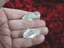 (r200-6) Clear white Quartz crystal points Hot Springs Arkansas I love c... - £9.02 GBP
