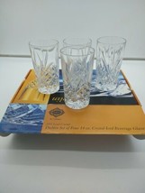 Godinger Shannon Dublin Crystal 10 oz 5.5&quot; Crystal Glasses Set of 4  - £15.46 GBP