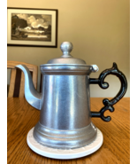 Vintage Wilton Armetale Plough Tavern RWP Pewter Coffee Pot Hinged Lid USA - $648.75 MXN