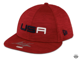 Collin Morikawa Autographed 2023 Ryder Cup Sunday Red Hat UDA - £560.33 GBP