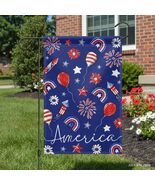 4th of July Patriotic Garden Flag 12x18 Double Sided, Small Burlap Summe... - $211.11 MXN