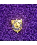 Goldtone Badge Shaped Service AWARD HAT / LAPEL PIN - $165.19 MXN