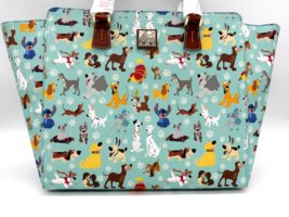 Disney Dooney and &amp; Bourke Disney Dogs Tote Bag Purse Visa Exclusive Blue 2024 - £486.71 GBP