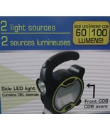 COB LED Portable Work/Flash Light W/Front &amp; Side LEDs - New - $10.40 CAD