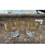Vintage MCM Cocktail Glasses 22kt Gold Set of 4 - $54.45