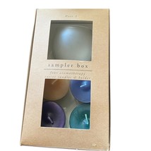 Pier 1 aromatherapy votive candles &amp; holder sampler box -4 - $32.43