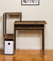 37" Brown and Black Computer Desk - $3,549.72 MXN