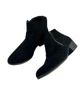 Esprit Tracy Womens Size 8.5M Black Faux Suede Ankle Boots Booties - $14.85