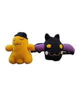 Halloween Handmade Crochet Plush Stuffed Cheese Kun &amp; Black Bat - $40.06 CAD