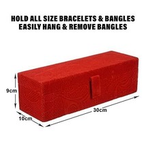 Bangle Box | Velvet Jewellery Gifts Organizer | Bracelet Organizer for W... - $9.49