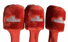 Old Milwaukee Beer Fuzzy Golf Headcover Set 3 Pieces For Driver,3,5 Wood... - $43.49
