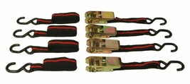 Set of 4 - 1&quot; x 10&#39; Ratchet Tie Down Straps Ratcheting Tow Straps ATV Mo... - $346.19 MXN