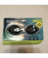 KIDS (Ages 3-8) Speedo Swim Goggles, BLACK,CLEAR STRAP, Flex Fit CLASSIC UV - $18.33 CAD