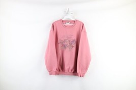 Vintage 90s Streetwear Womens XL Distressed Country Farmhouse Flower Sweatshirt - £35.56 GBP