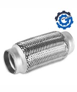 SET OF 2 BRExhaust Universal Exhaust Flex Pipe 2.5&quot; x 8&quot; Stainless 265-011 - €37,81 EUR