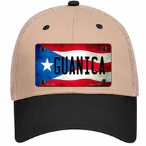 Guanica Puerto Rico Flag Novelty Khaki Mesh License Plate Hat - $28.99