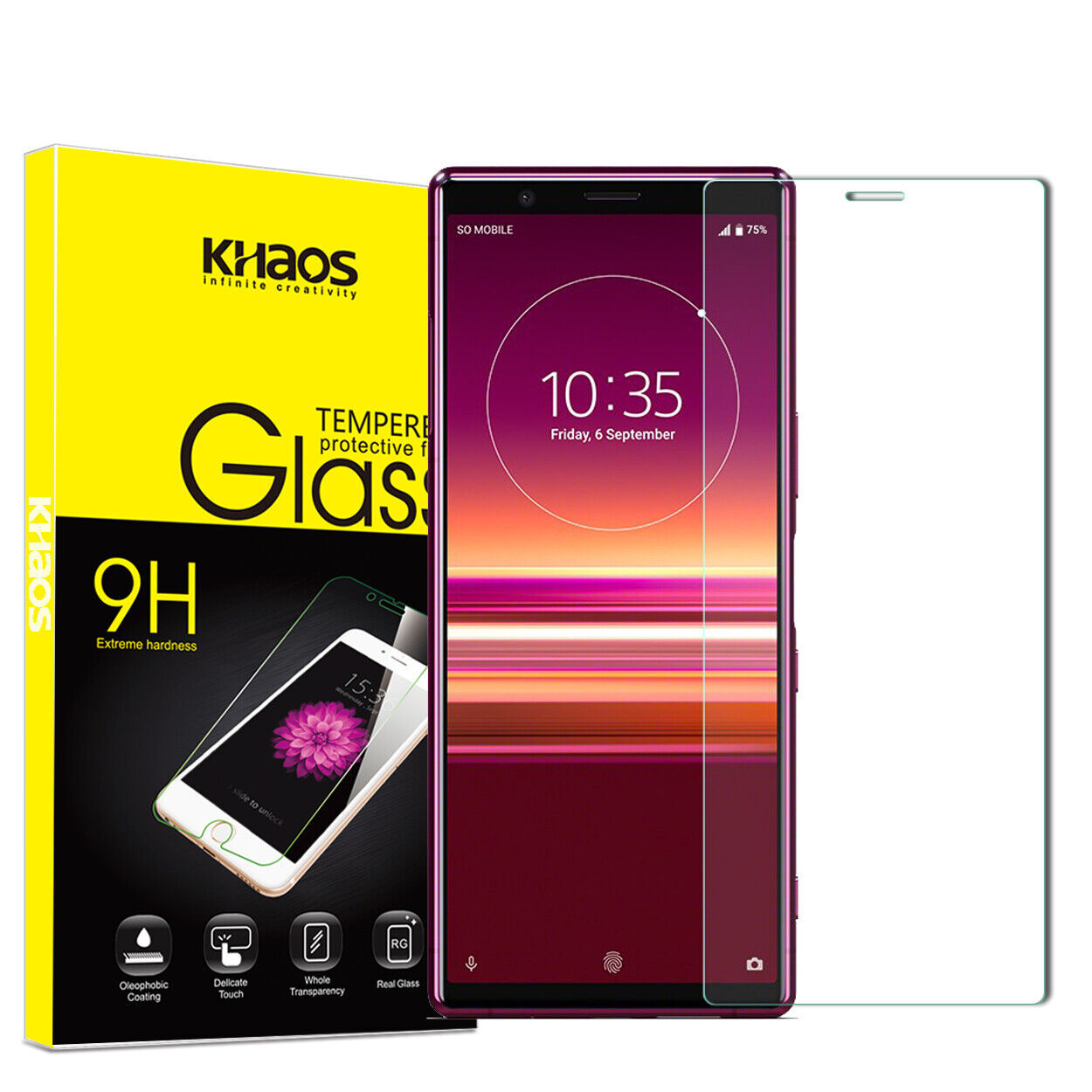 Primary image for For Sony Xperia 5 Tempered Glass Screen Protector