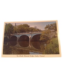 Postcard The Marble Memorial Bridge Proctor Vermont Chrome Unposted - £5.42 GBP