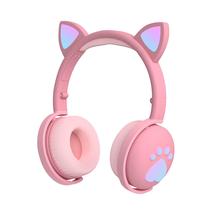 Bluetooth Gaming Headset Cat Ear Wireless Headphone Foldable Stereo Earphone - £23.55 GBP