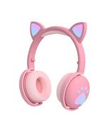 Bluetooth Gaming Headset Cat Ear Wireless Headphone Foldable Stereo Earp... - £23.45 GBP