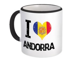 I Love Andorra : Gift Mug Heart Flag Country Crest Andorran Expat - £12.91 GBP