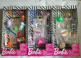 3 Barbie Fashion Packs Weekend Mode + Sunday Funday + Happy Birthday Accessories - $23.75