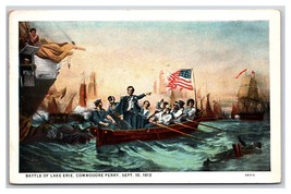 Battle of Lake Erie Painting By W H Powell WB Postcard W21 - £3.08 GBP